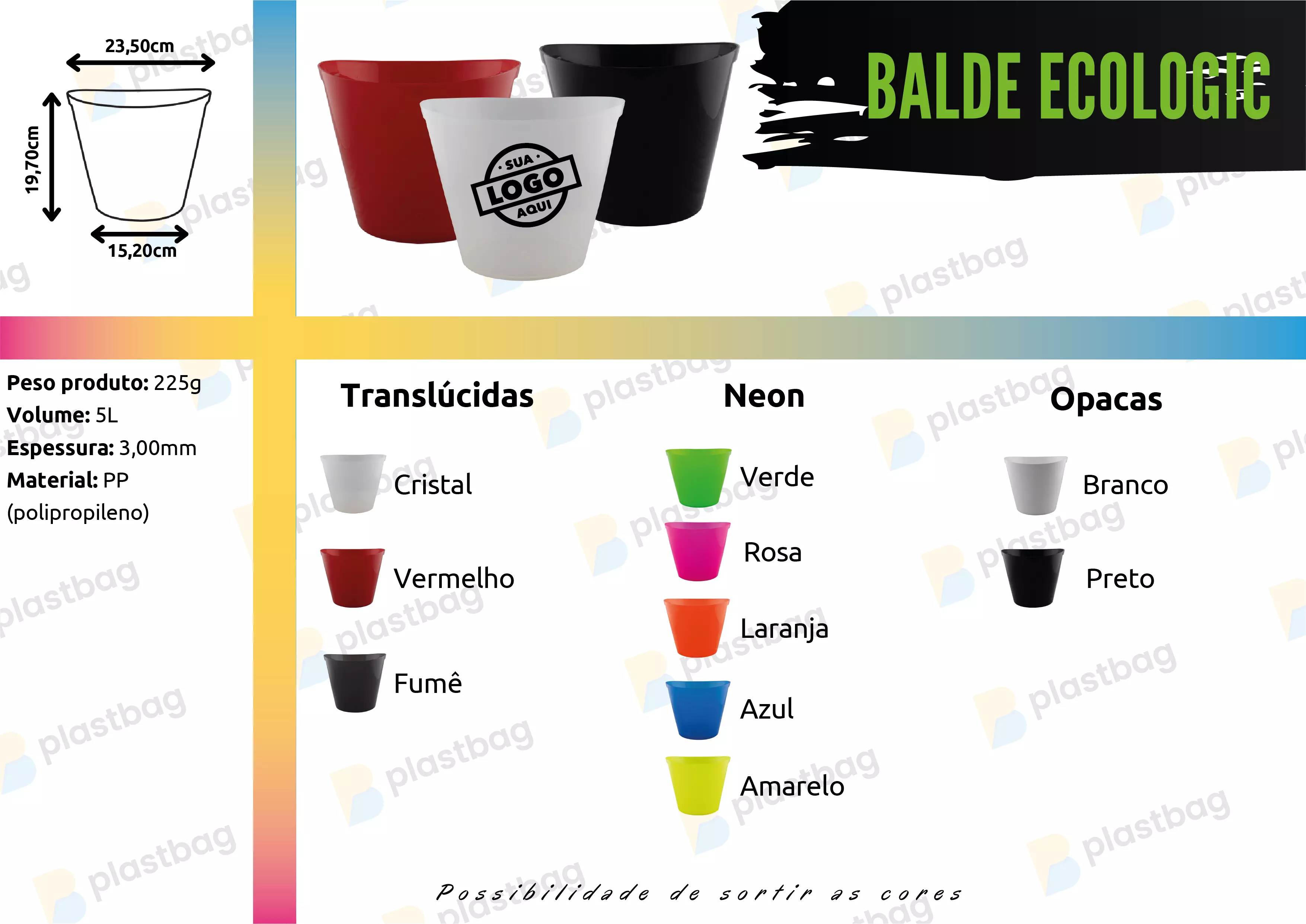 Balde de Cerveja 5 litros Personalizado
