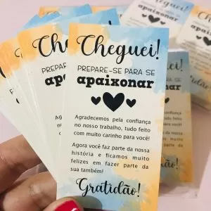 Cartões de Agradecimento personalizados
